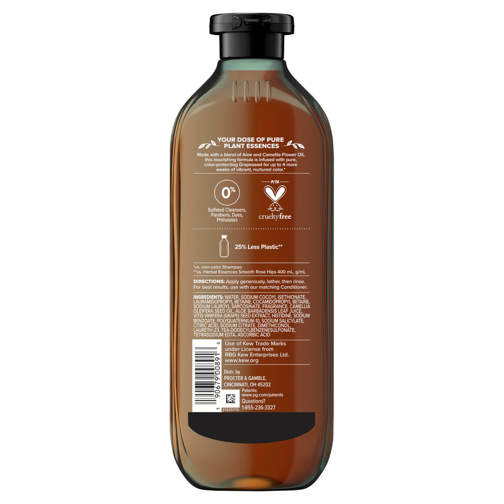 Herbal Essences shampoo on bathroom shelf styled for daily routine