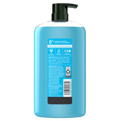 Herbal Essences pump close-up dispensing shampoo for easy use and portion control