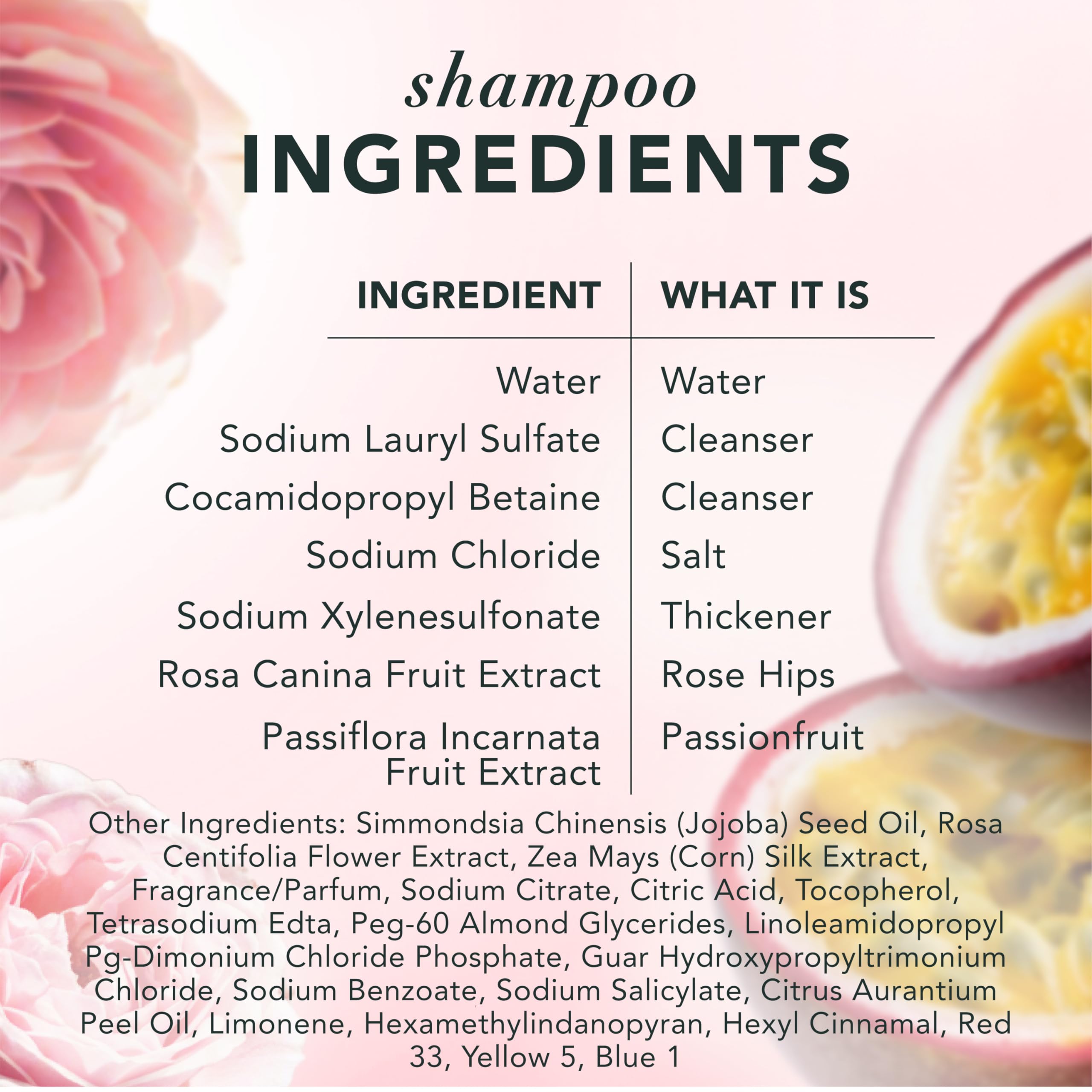 Herbal Essences bottle on shower shelf styled with plants, suggests natural scent experience