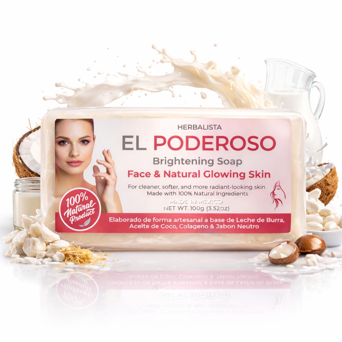 HERBALISTA lather in hand demonstrating rich foam and gentle cleansing
