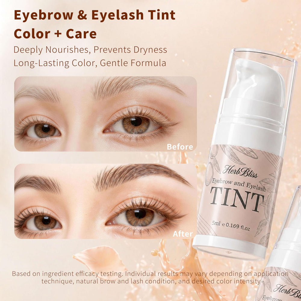 HerbBliss texture showing oil-infused tint with olive and jojoba conditioning