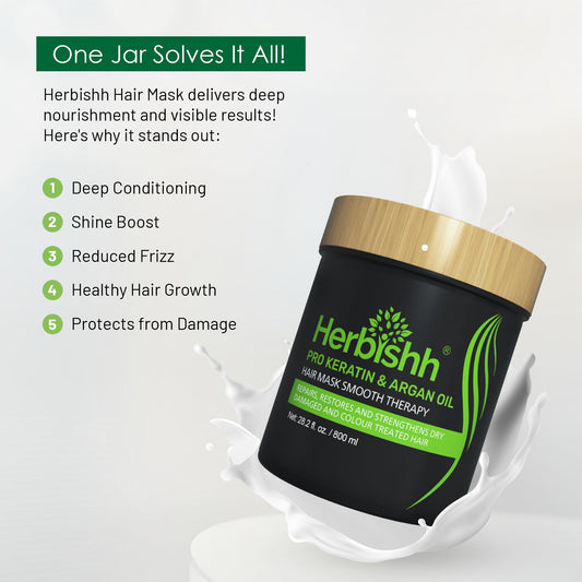 Herbishh open mask texture close-up highlighting creamy hydration