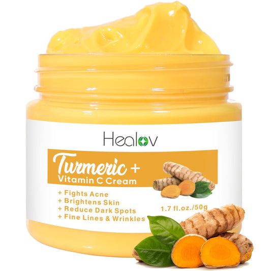 Herblov front tub showing brand and product for brightened skin