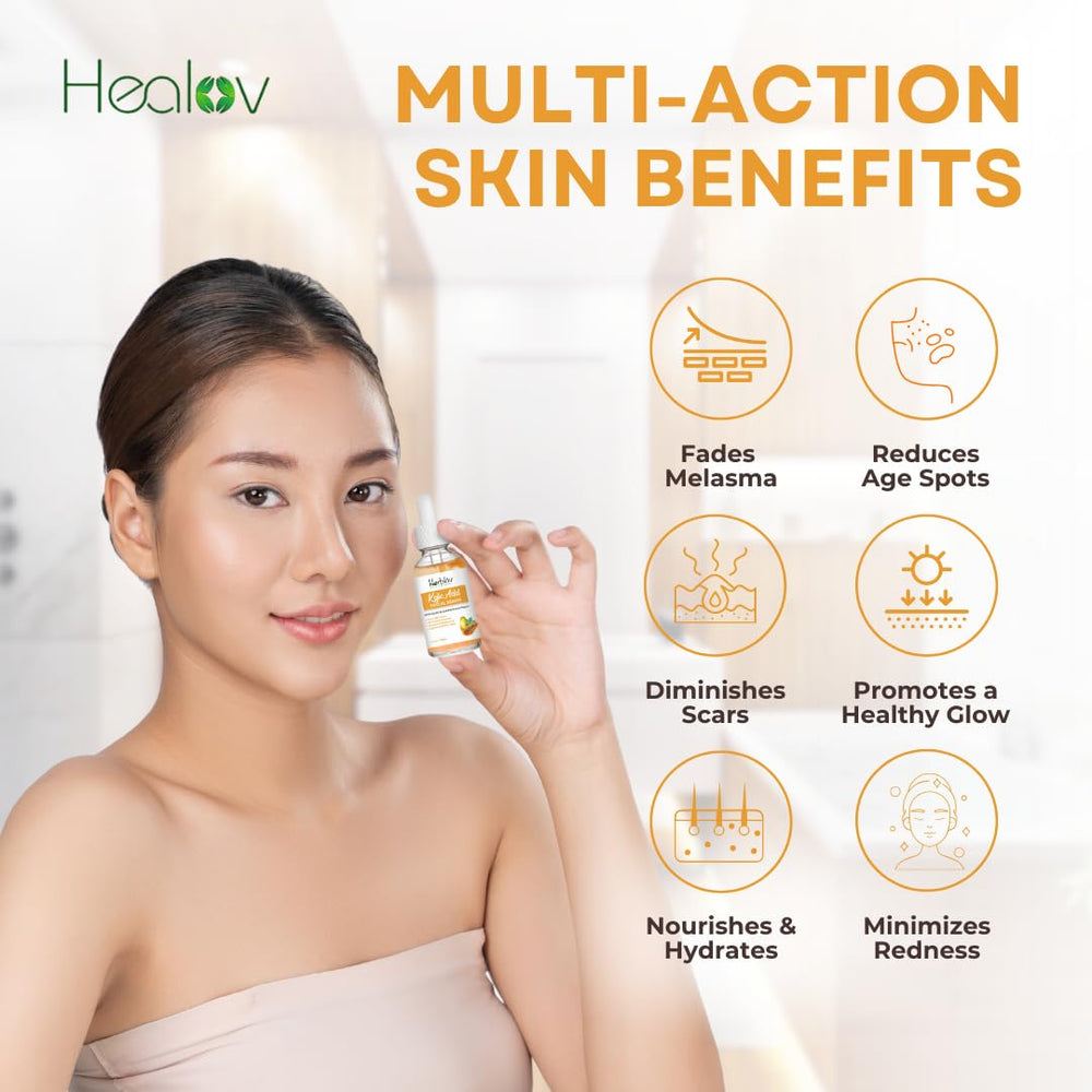 Herblov serum texture on hand demonstrating lightweight hydration benefit