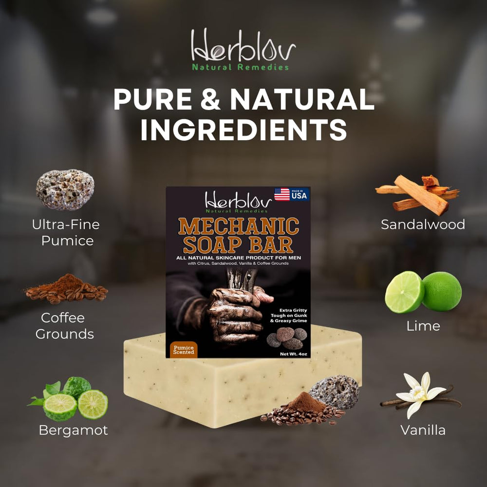 Herblov ingredient label and Made in the USA mark, reinforces natural sourcing