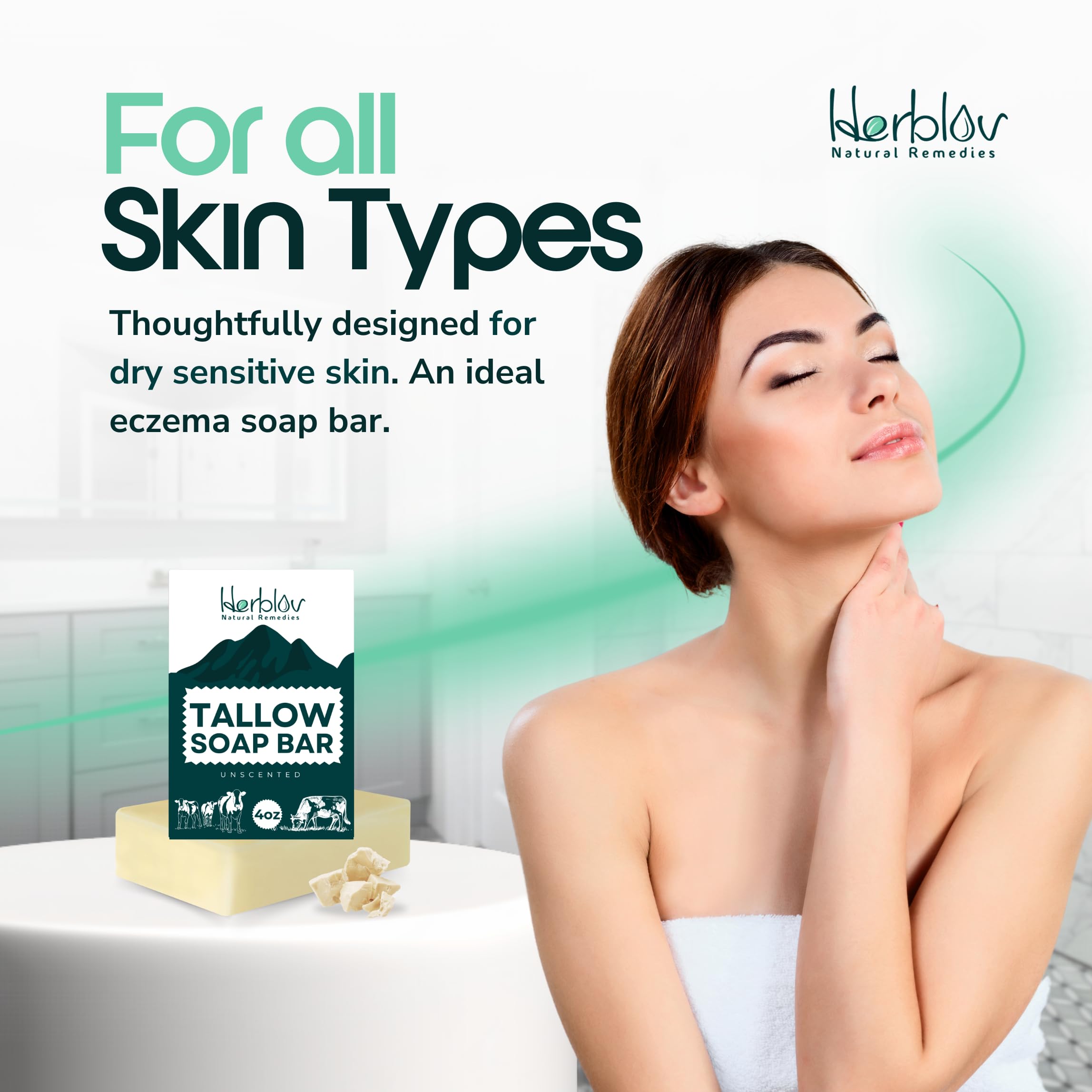 Herblov lather in hands producing rich foam for effective yet gentle cleansing