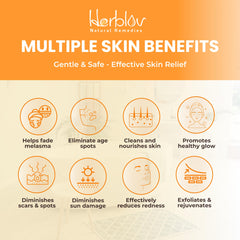 Herblov creamy lather texture demonstrating gentle exfoliating foam