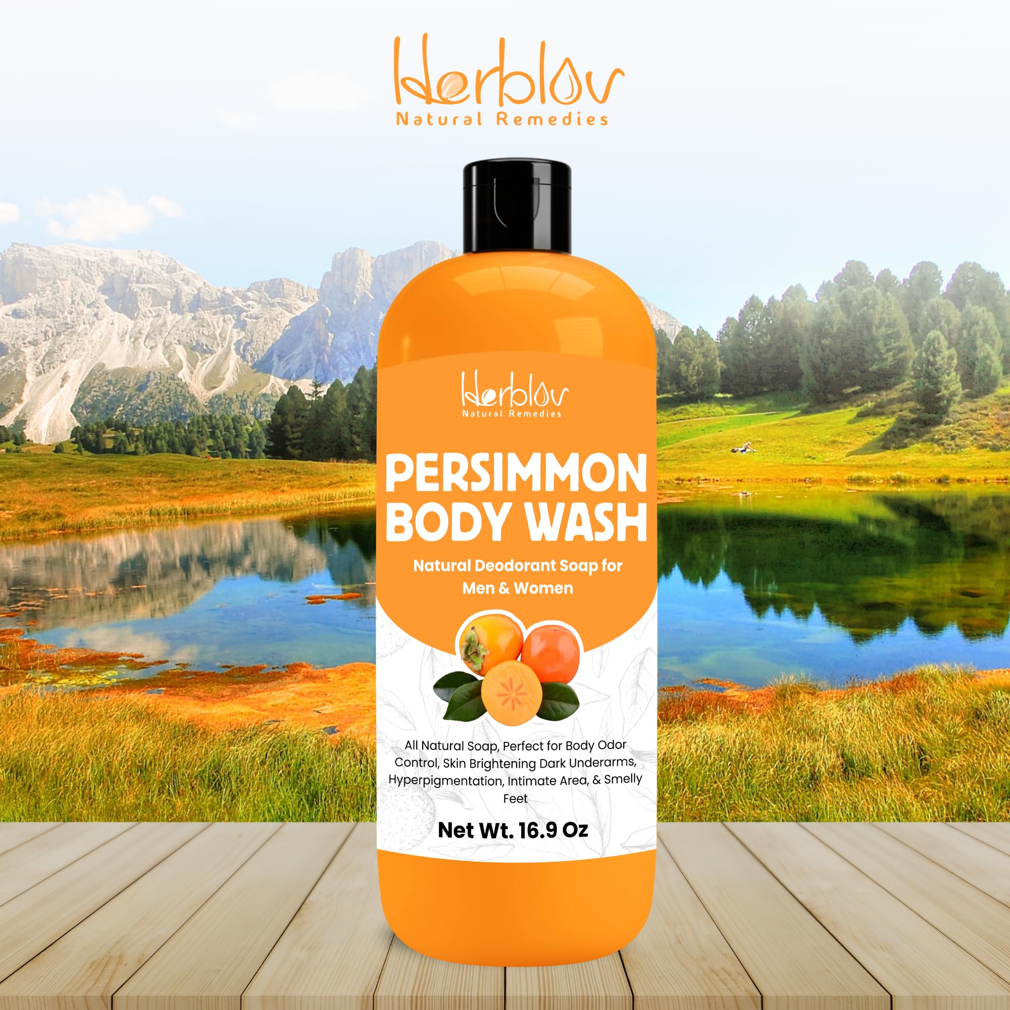 Herblov lifestyle in bathroom showing family-safe, everyday deodorizing wash