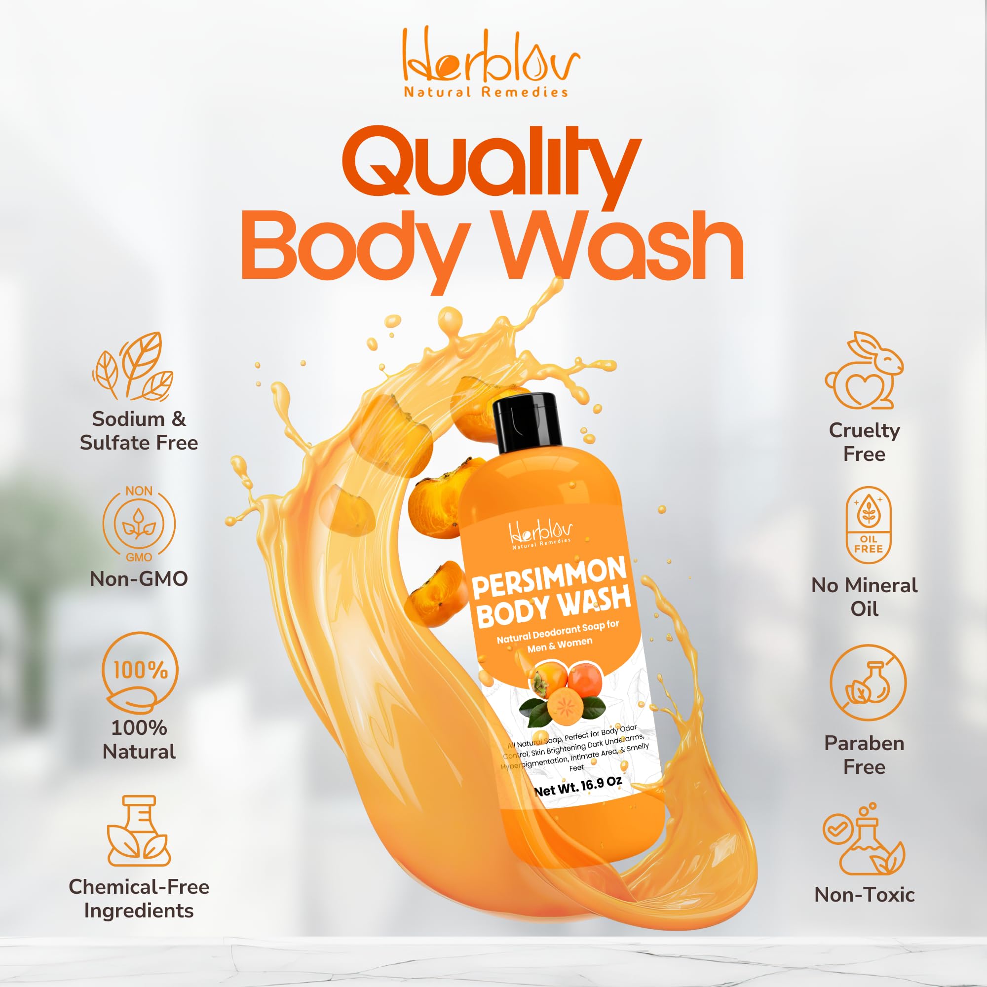 Herblov underarm use showing targeted odor control and soft skin
