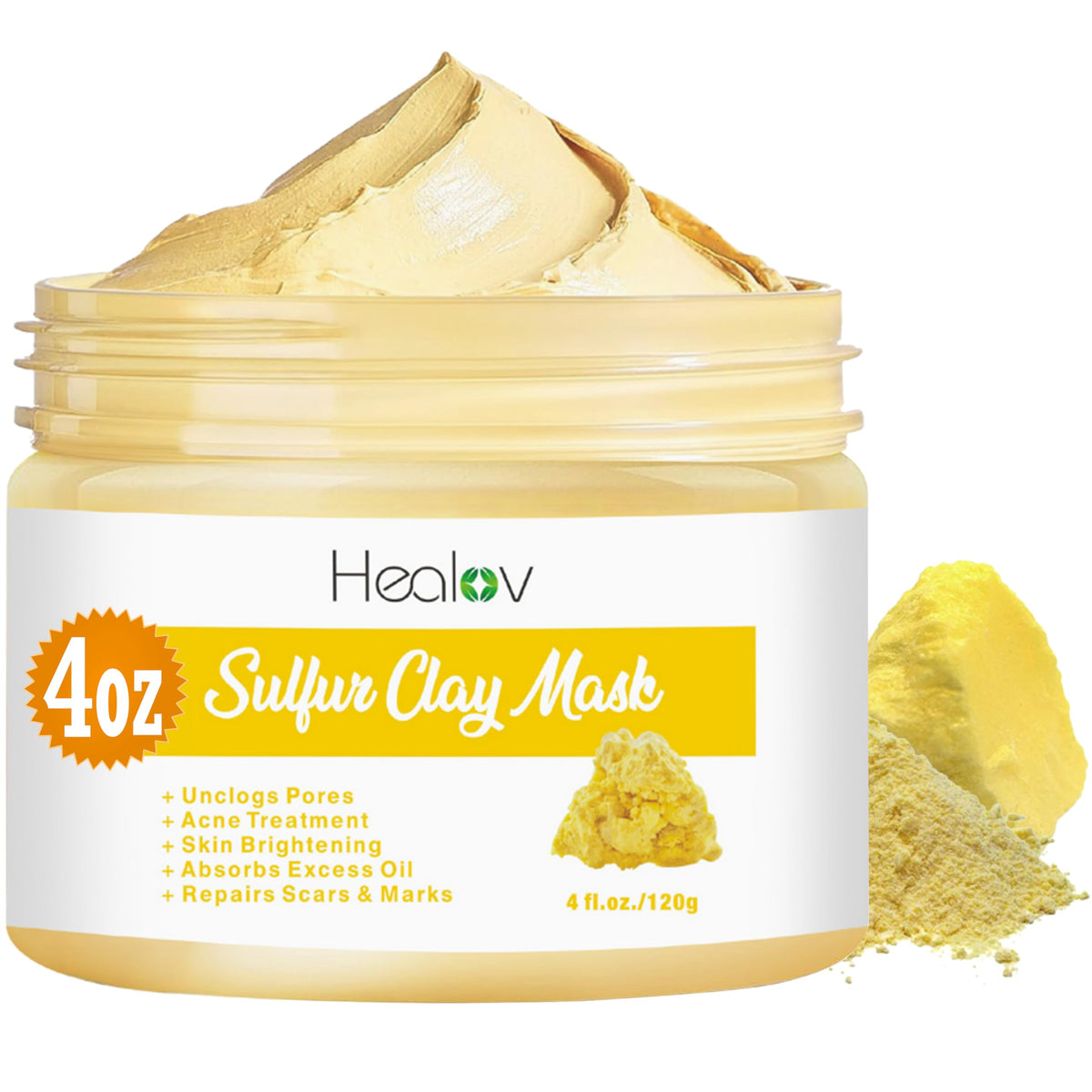Herblov mask front packaging showing product and benefits