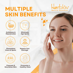 Herblov open jar top view revealing turmeric cream rich, airy texture