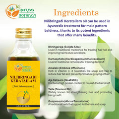 Close-up of Herbs Botanica label highlighting ingredients and traditional formulation benefits
