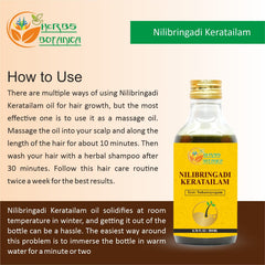 Scalp massage demonstration with Herbs Botanica oil promoting circulation and nourishment benefit