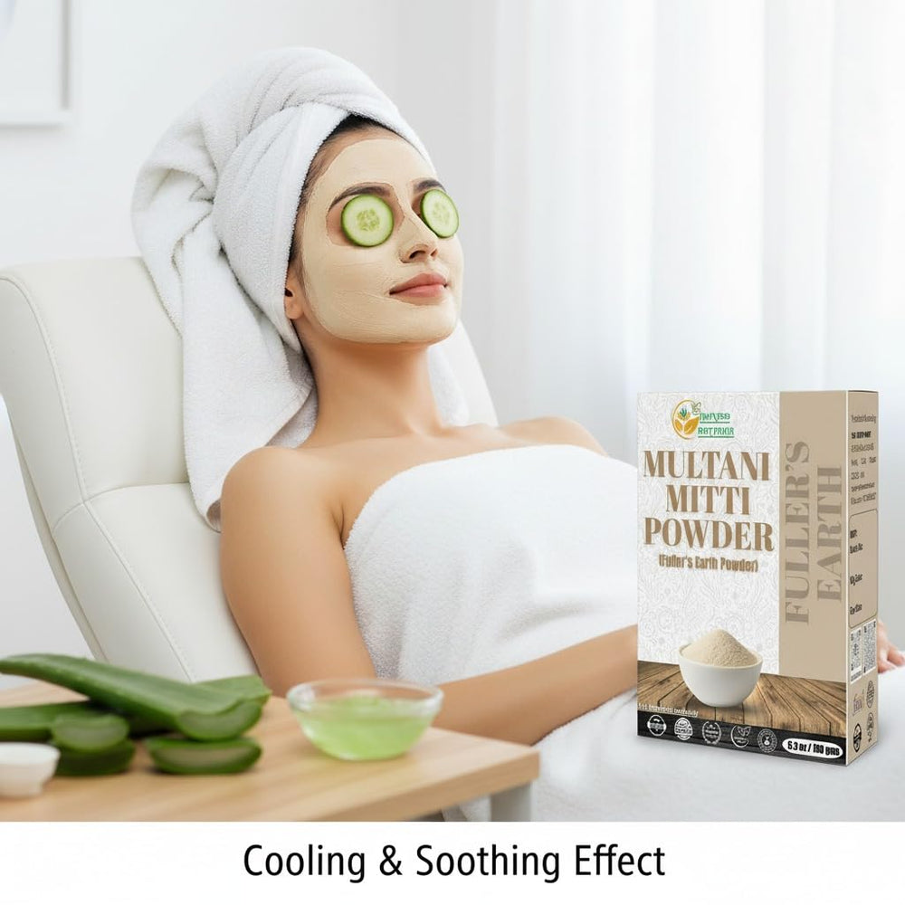 Herbs Botanica scalp mask in use to help remove excess oils