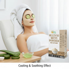 Herbs Botanica scalp mask in use to help remove excess oils