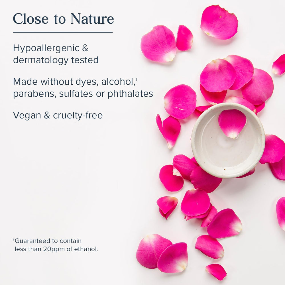 HERITAGE STORE droplet on skin demonstrating fast absorption and moisturization