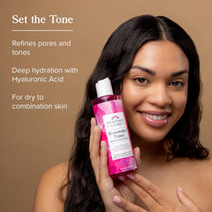 Heritage Store rosewater toner close-up texture illustrating lightweight hydration