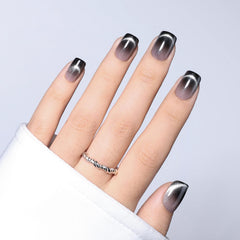 herlight close-up of cat eye ombre detail highlighting reflective beam and depth