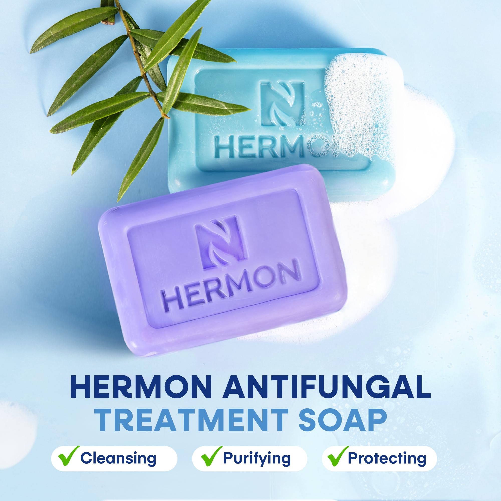 Hermon label close-up listing ingredients for clear transparency