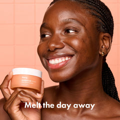HERO COSMETICS balm texture close-up showing smooth melt and spreadability