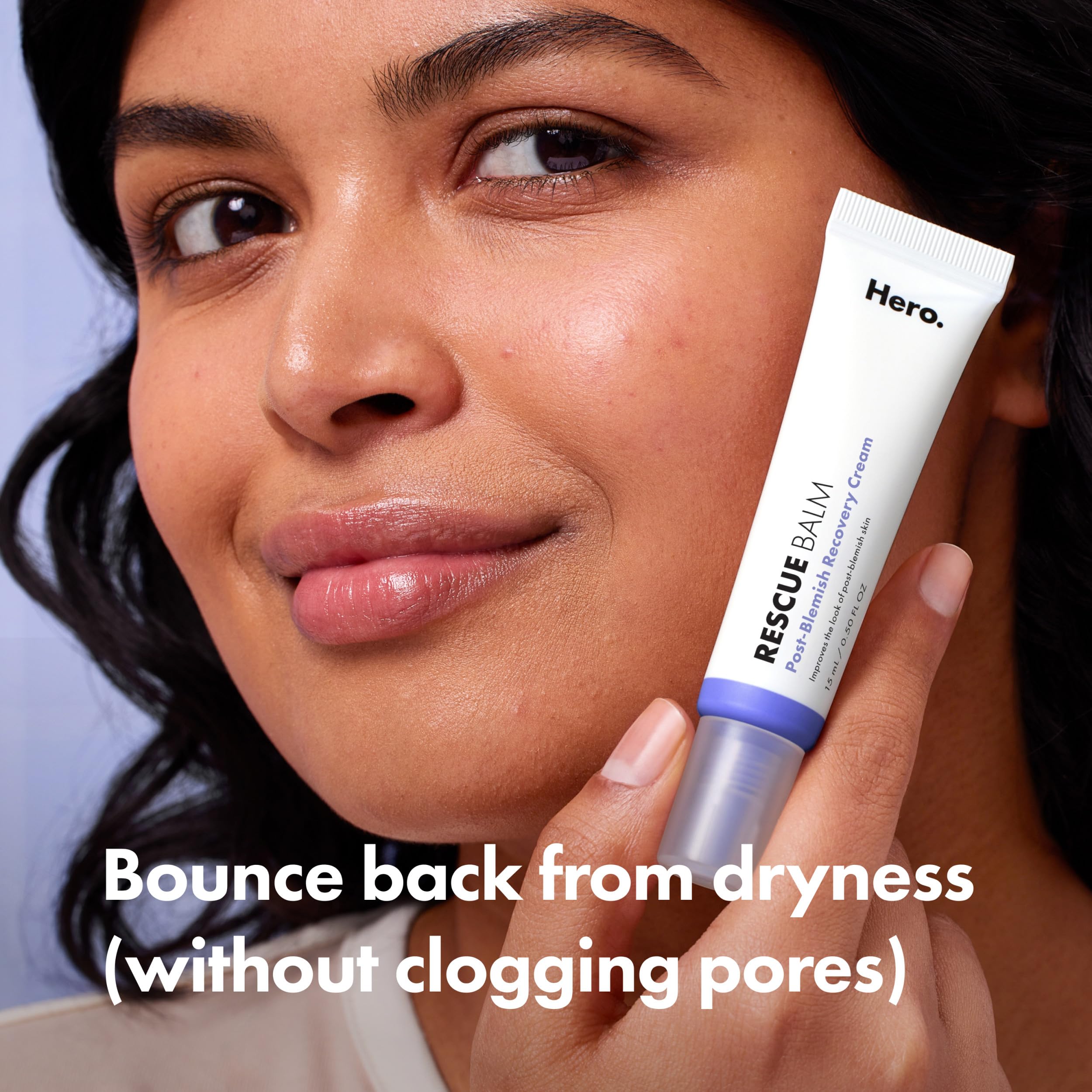Hero Cosmetics Rescue Balm close-up of product texture for soothing post-blemish moisture