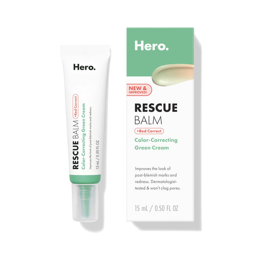 HERO COSMETICS front packaging showing compact 15ml tube and branding benefit