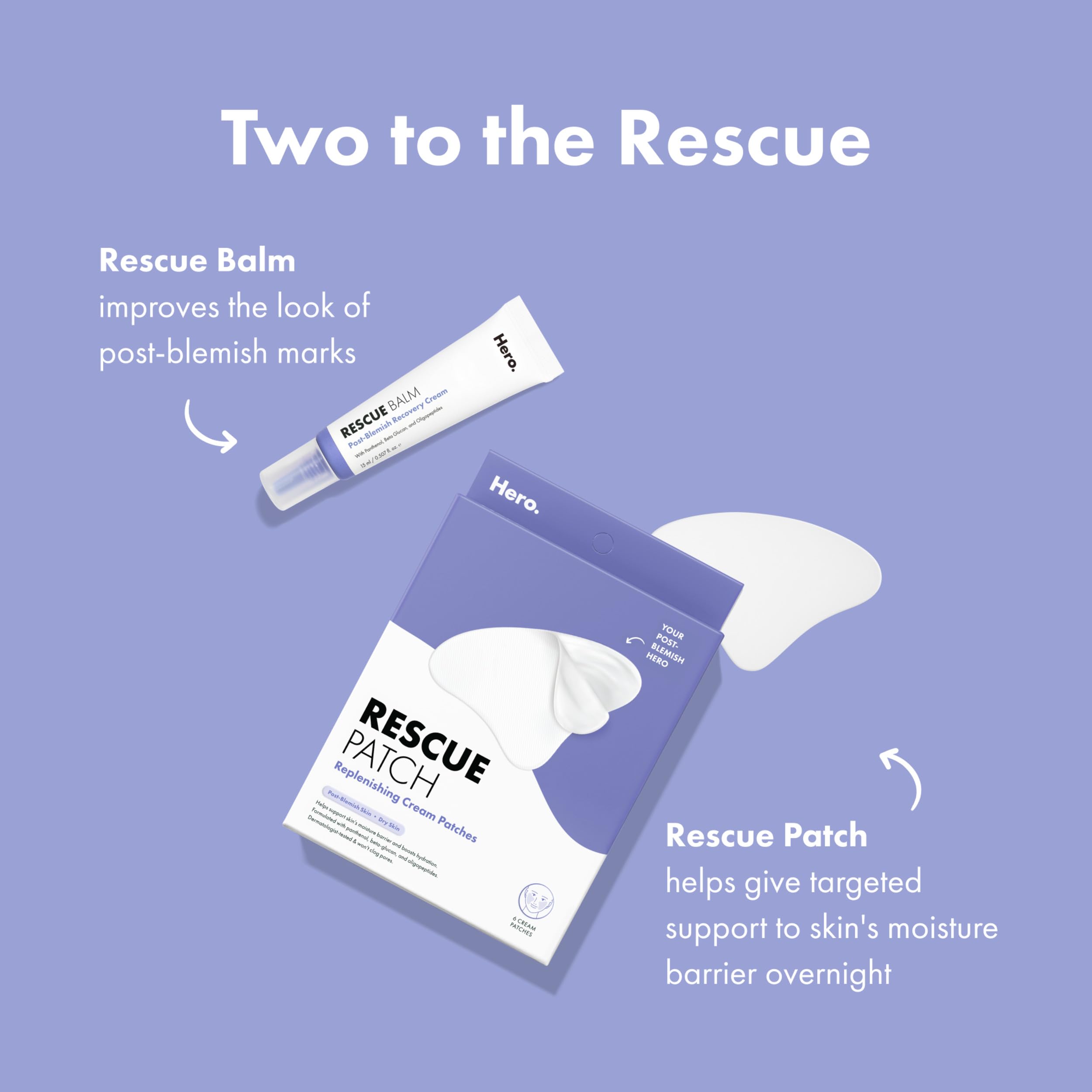 HERO COSMETICS patch on bathroom counter illustrating daily routine use