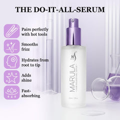 HerStyler next to a ruler to show the compact 2 fl oz travel-friendly size
