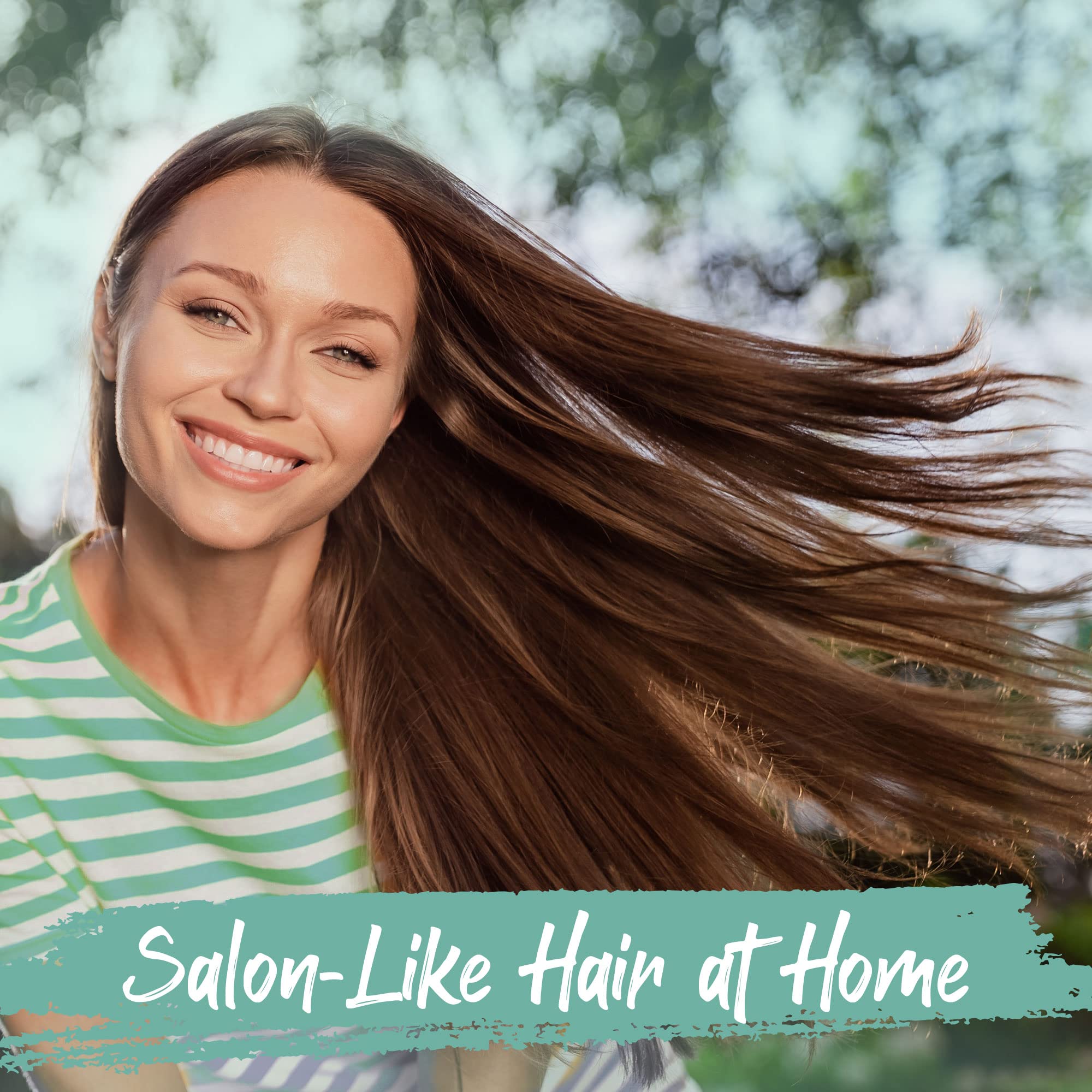 HerStyler used while blow-drying illustrating smoother, faster styling
