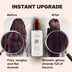 dispensing serum onto palm from HerStyler to show lightweight, fast-absorbing texture