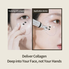 HEVEBLUE before and after skin texture comparison illustrating improved smoothness