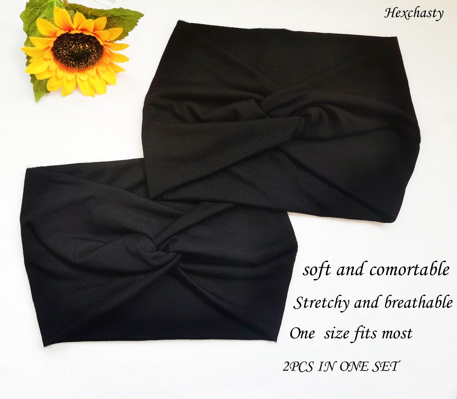 Hexchasty headband styled with casual outfit for easy fashionable look