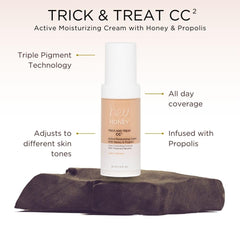 Hey Honey ingredients honey and propolis visual for nourishing benefit