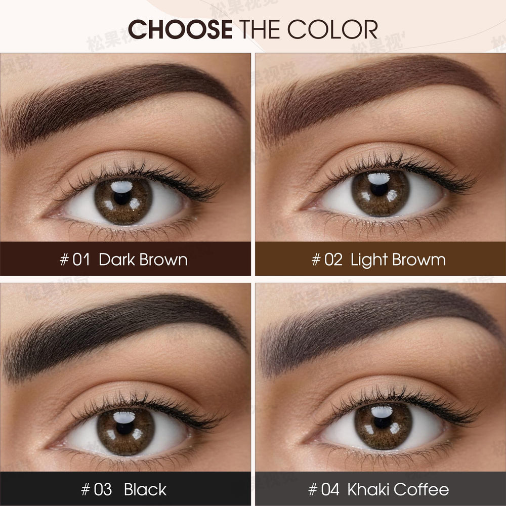 HeyBeauty before and after eyebrow results demonstrating fuller, natural arches