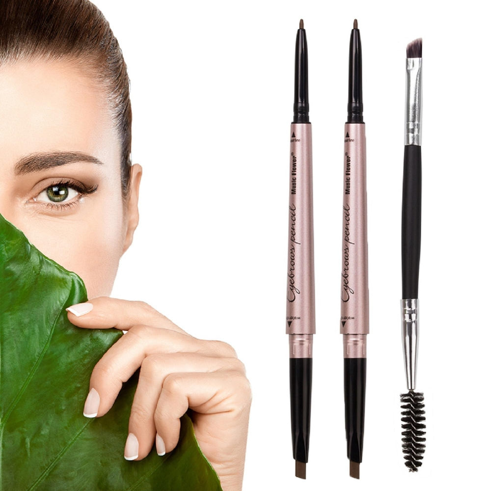 HeyBeauty front packaging showing two pencils and brush for neat brows