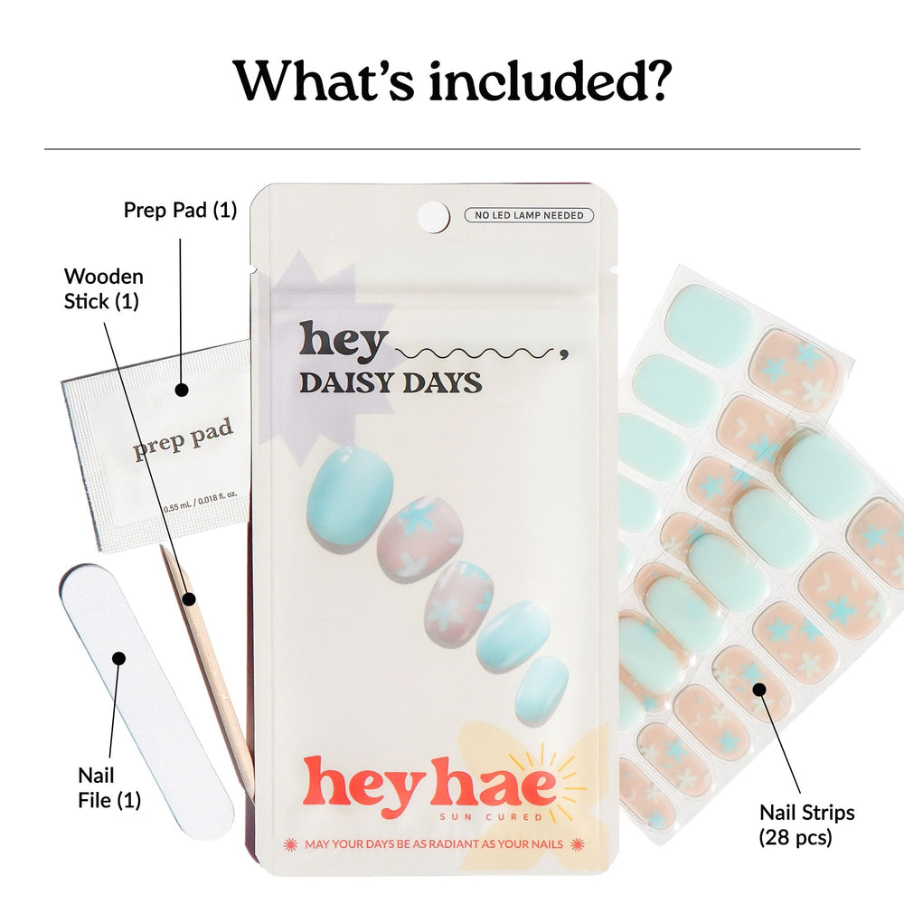 heyhae hands applying a strip, demonstrating easy at-home use
