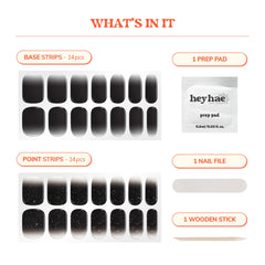 heyhae included tools display with prep pad file and wooden stick advantage