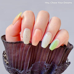 heyhae close-up marble pattern highlighting smooth gel texture