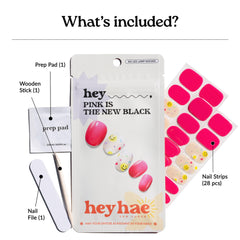 heyhae confetti and smiley detail emphasizing playful look benefit