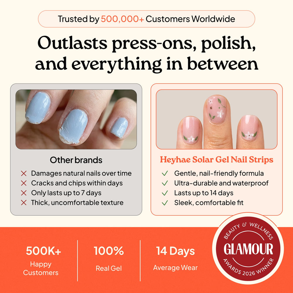 heyhae strip curing in sunlight showing fast natural cure and lasting shine