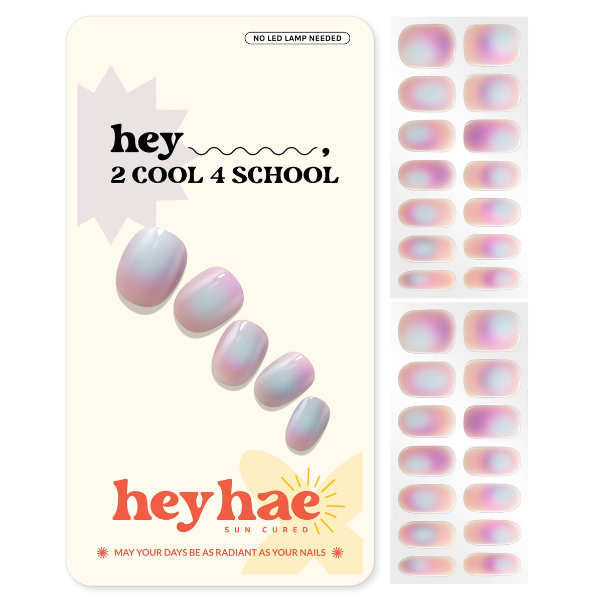 heyhae front package aura purple showing kit contents and playful design benefit