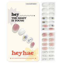 heyhae front package showing glam pink design and kit contents for easy styling
