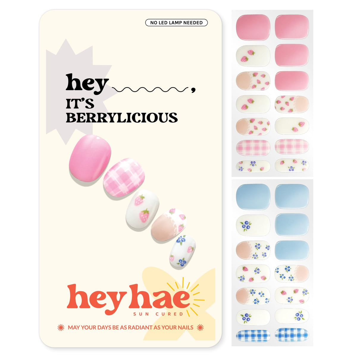 heyhae front packaging showing berrylicious design and contents for easy identification