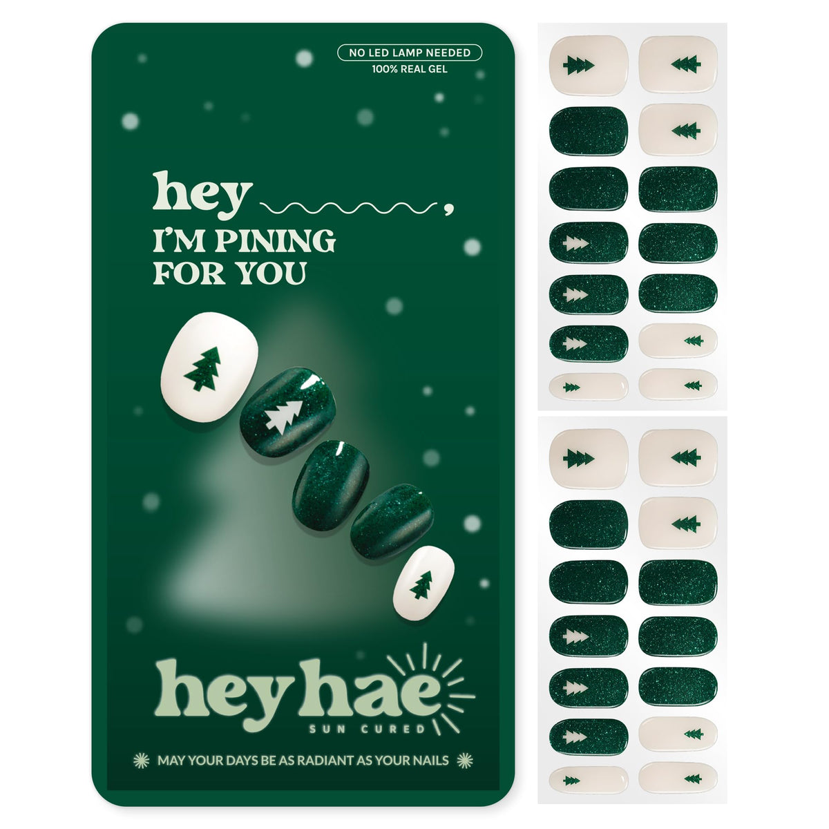 heyhae front packaging showing forest green design and ready-to-use kit benefit