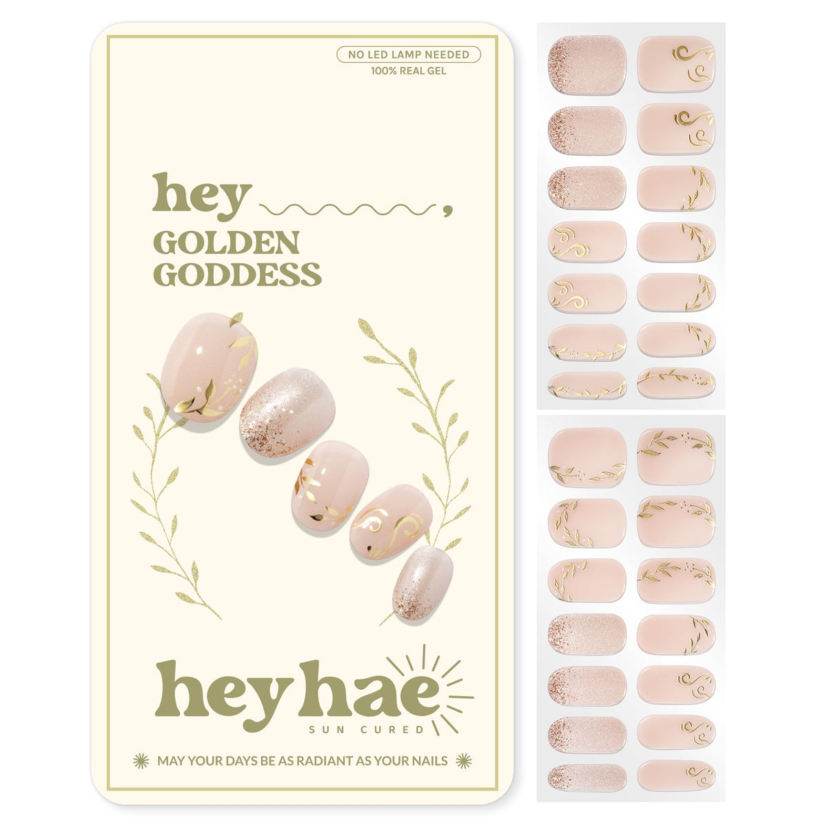 heyhae front packaging showing golden goddess kit and benefits