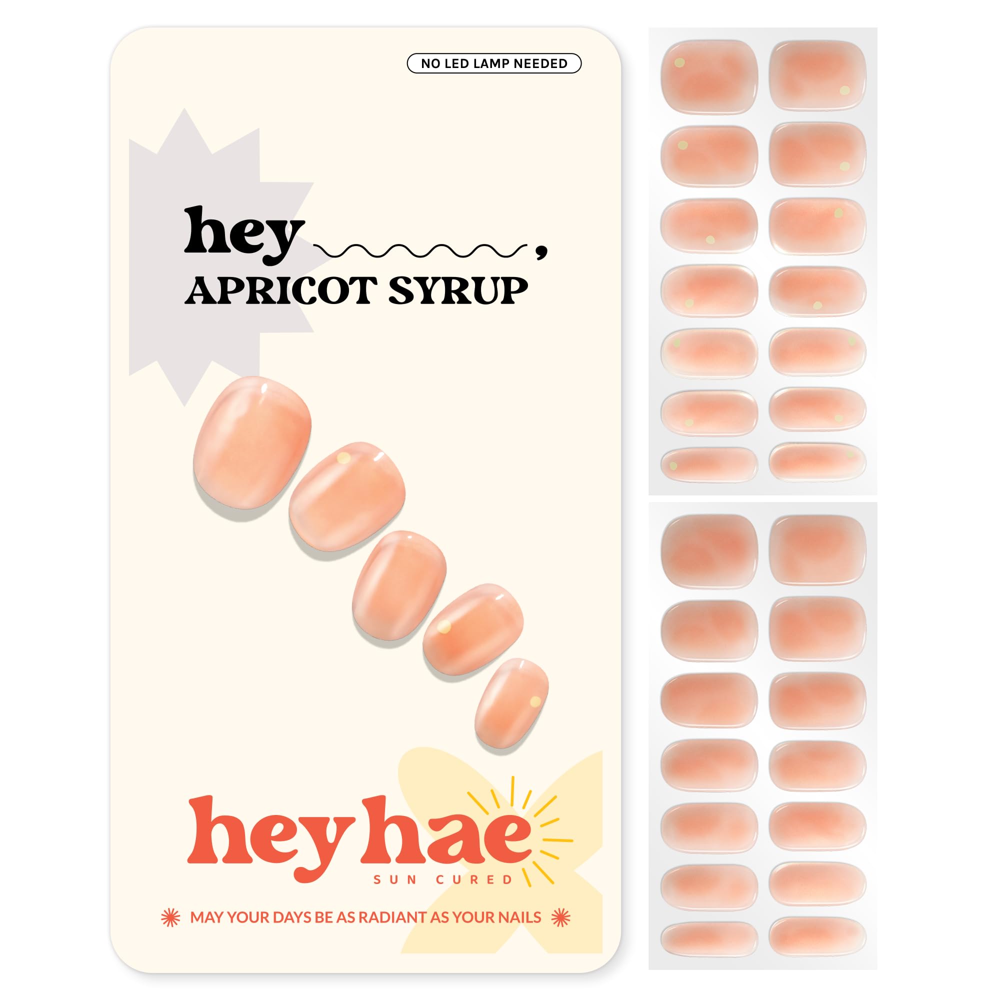 heyhae front packaging showing kit contents and benefit of salon-quality nails