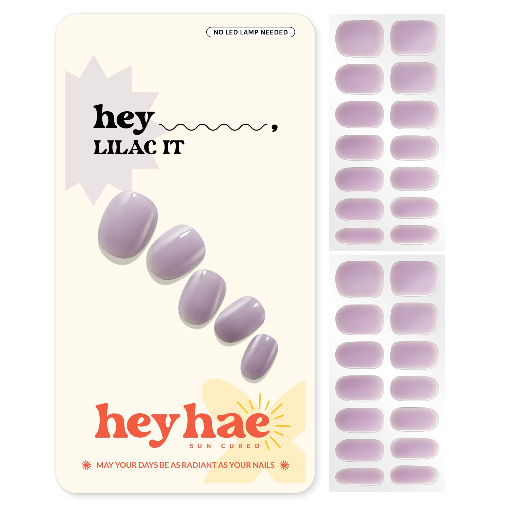 heyhae front packaging showing kit and lilac color for easy identification