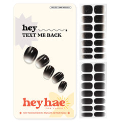 heyhae front packaging showing ombré black design and full kit benefits