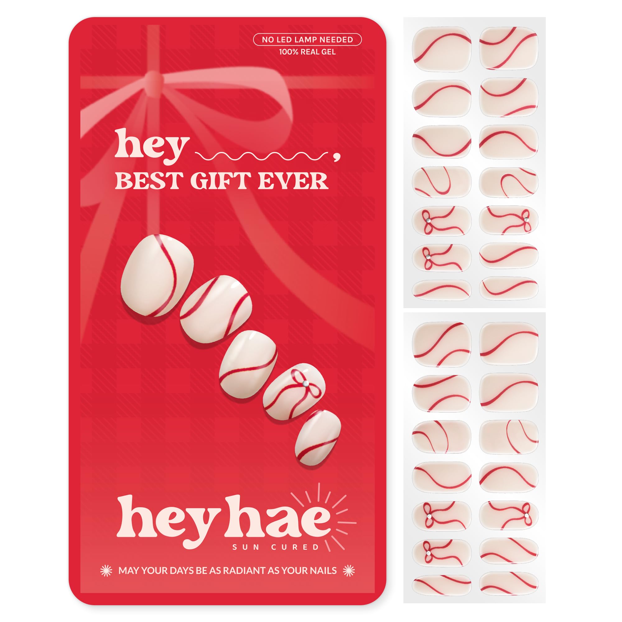 heyhae front packaging showing festive red bow and benefit of ready-to-use kit