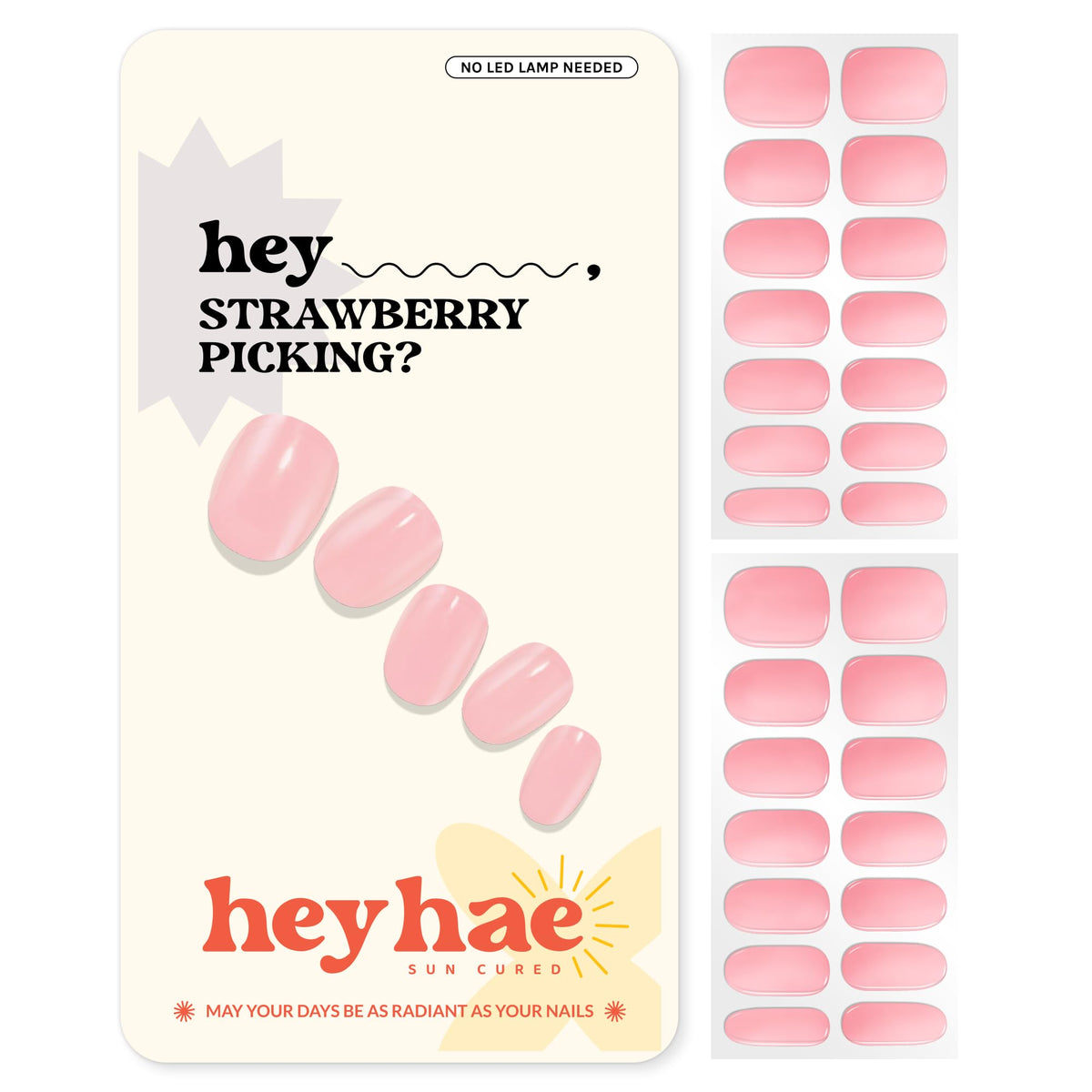 heyhae front packaging showing kit contents and polished benefit